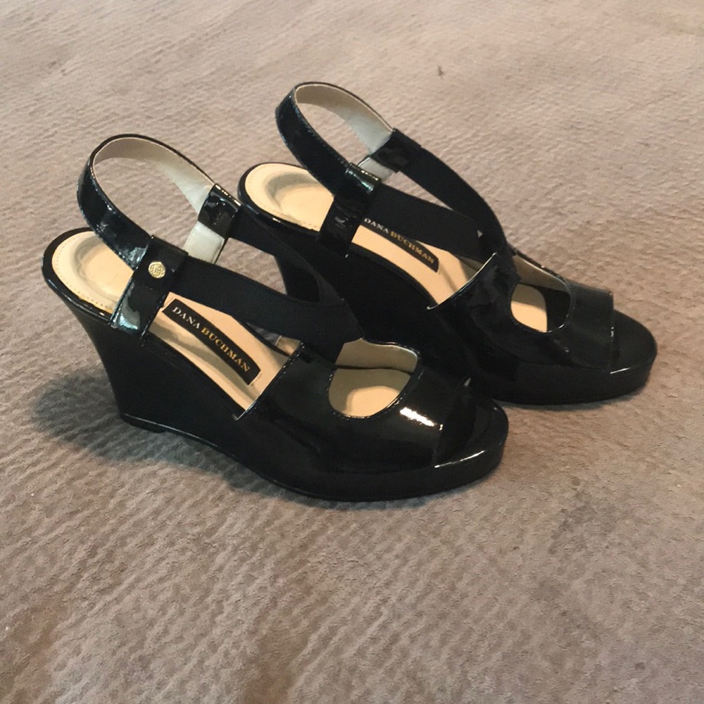 Women’s black wedge heels